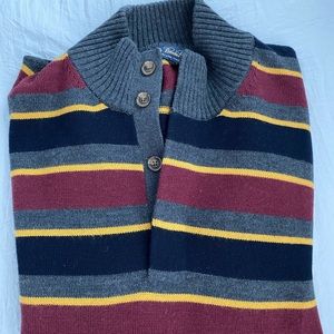 Brooks Brothers men’s striped sweater, merino wool, Harry Potter, size medium